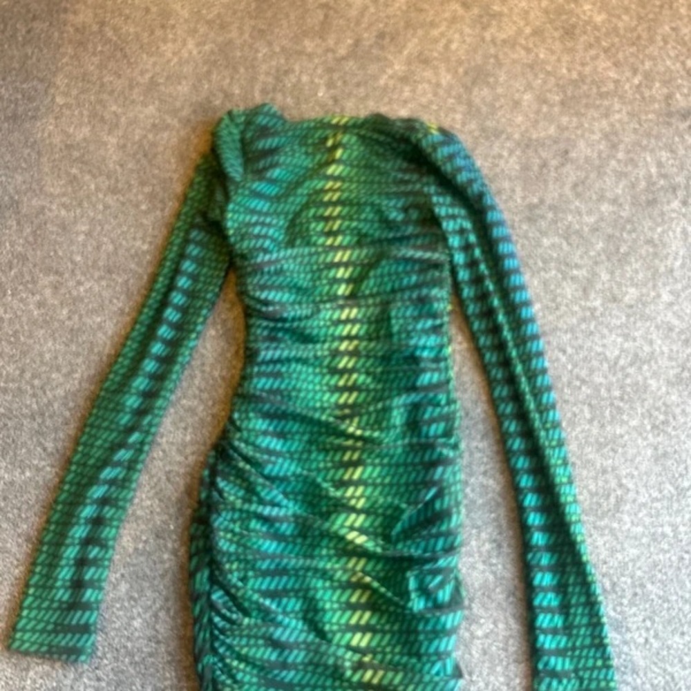 Polly & Esther Green Patterned Dress